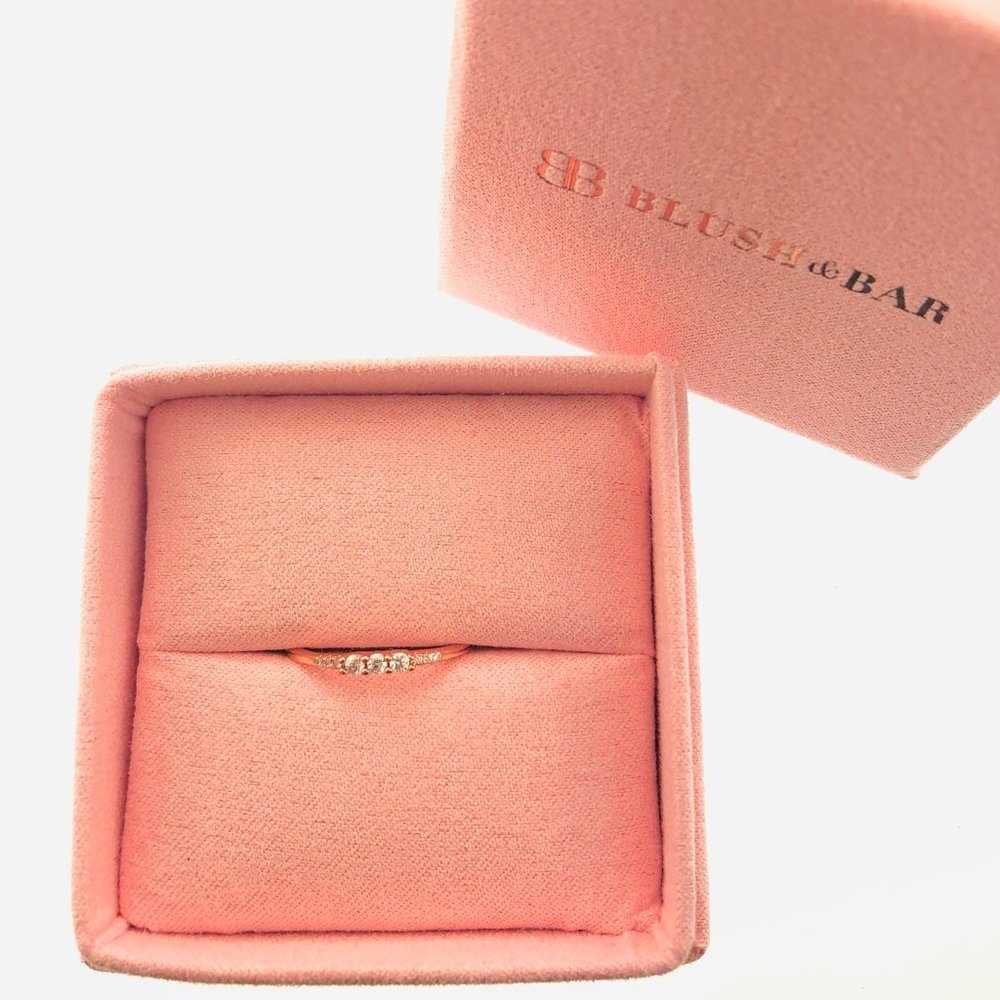 Women's Blush & Bar Rose Gold Emmie Ring